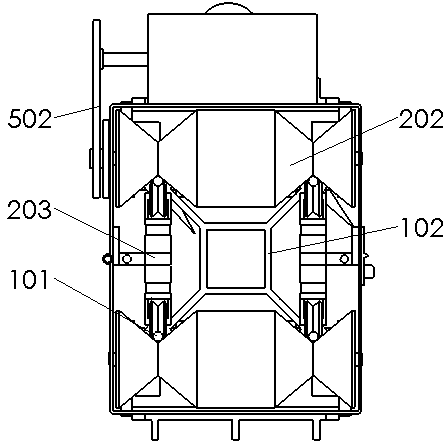 Splitting transmission line deicing machine with detection stump-jump function