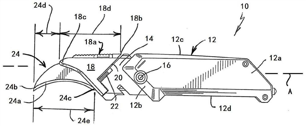 Interchangeable different style-blade utility knife