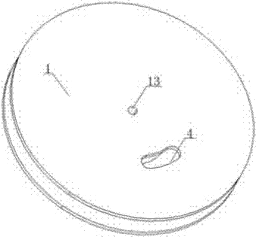 Shaft disc type line winding and unwinding device used for vibratory impulse shipboard measurement