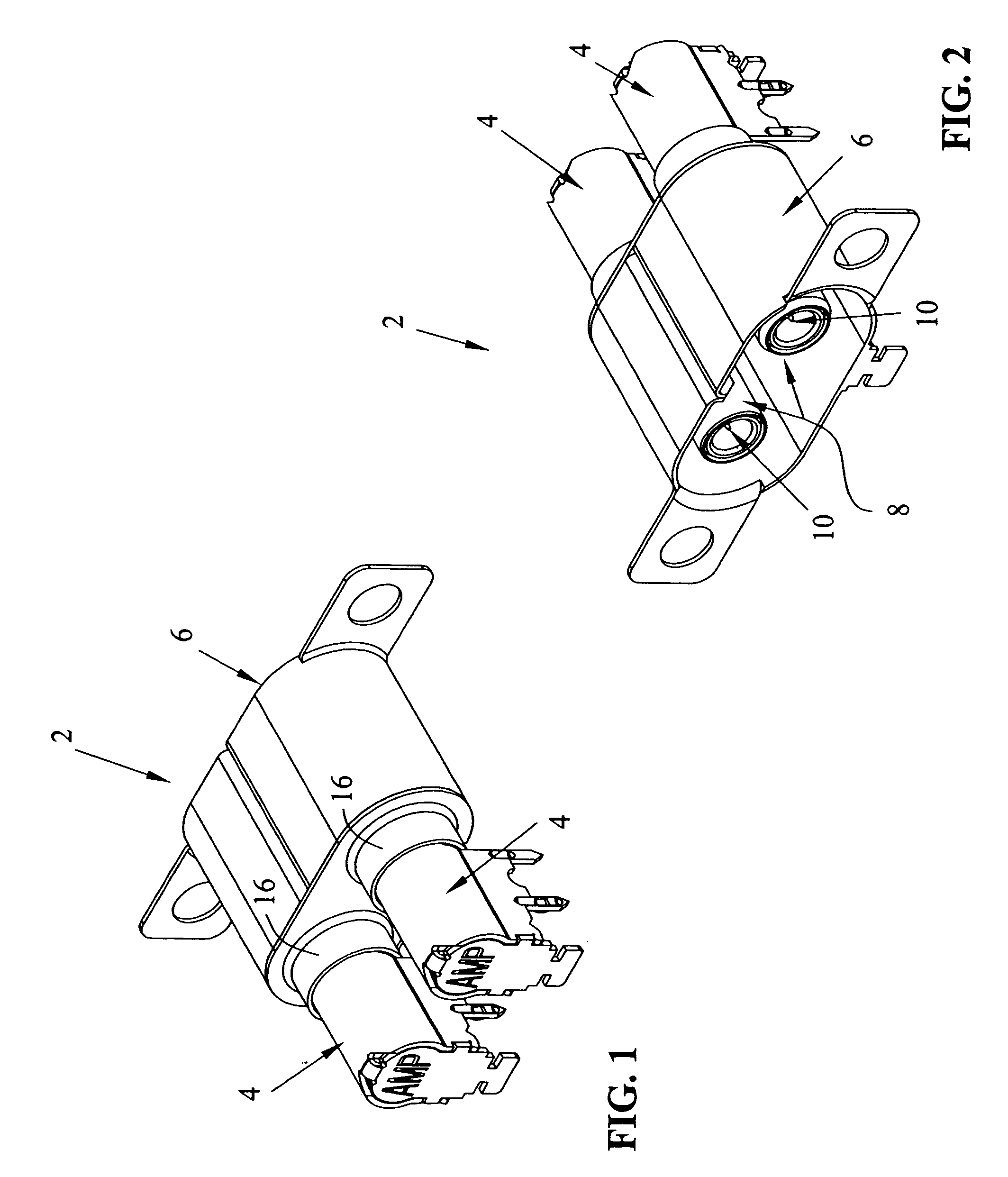 Shielded electrical jack connector