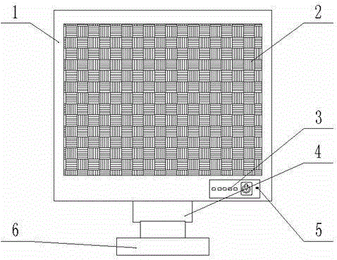 Double-face screen computer used for face-to-face teaching