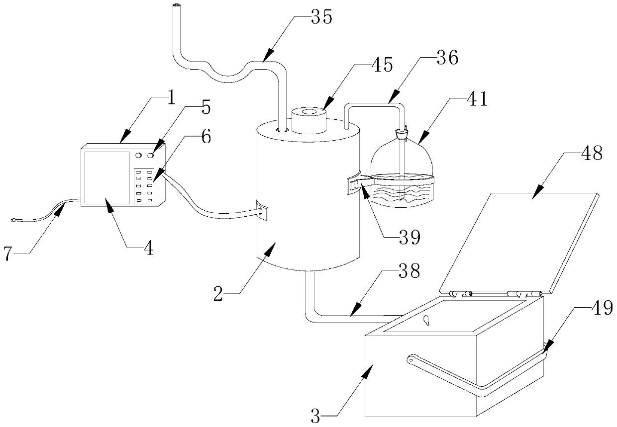 Drainage auxiliary device for surgical operation