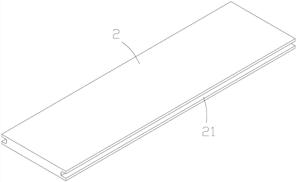 Outdoor wood plastic floor installation structure and installation method