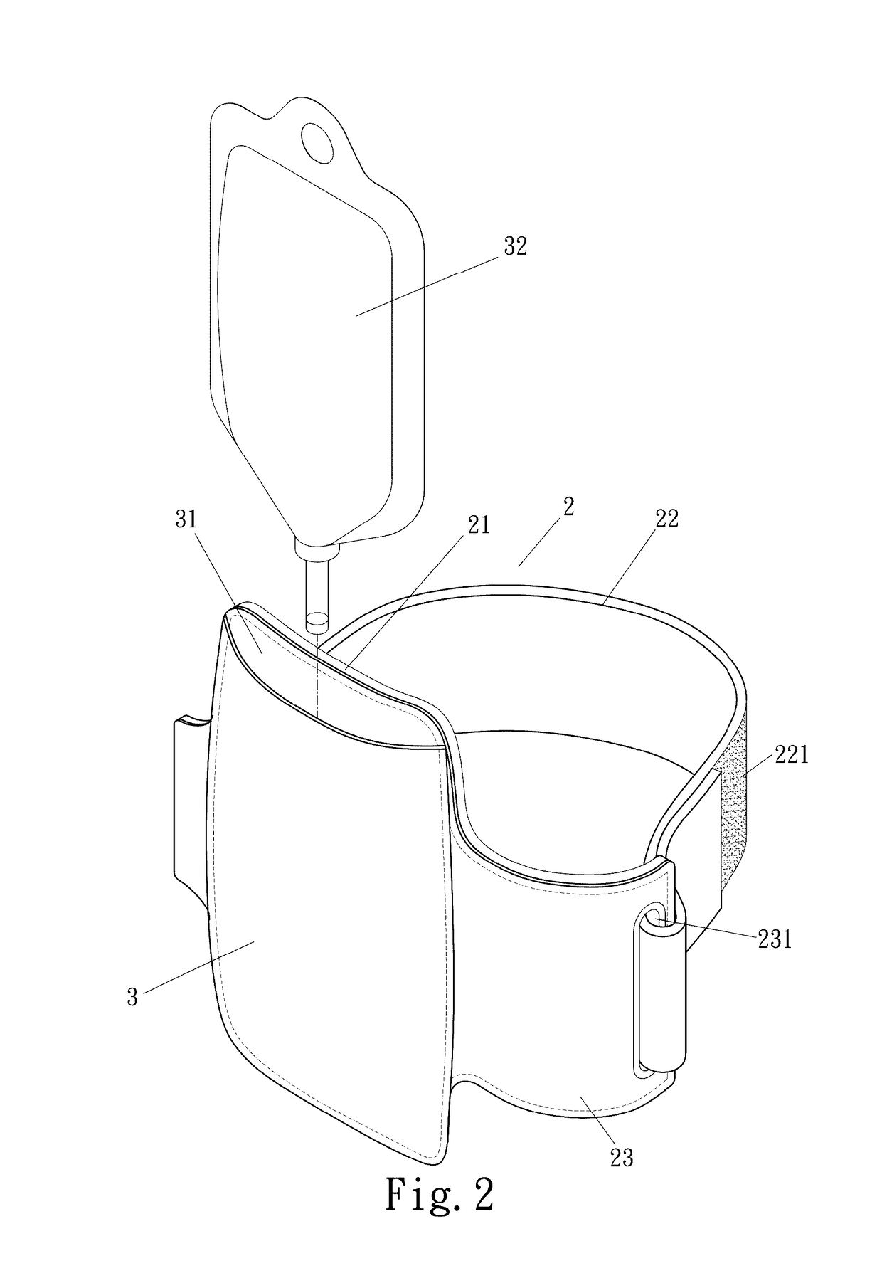 Portable intravenous bag positive pressure device