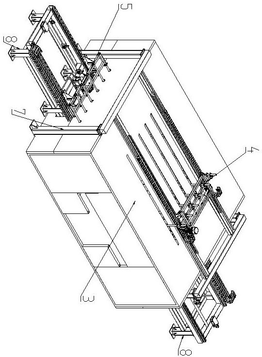 Coating equipment and technological method for guardrail stand column