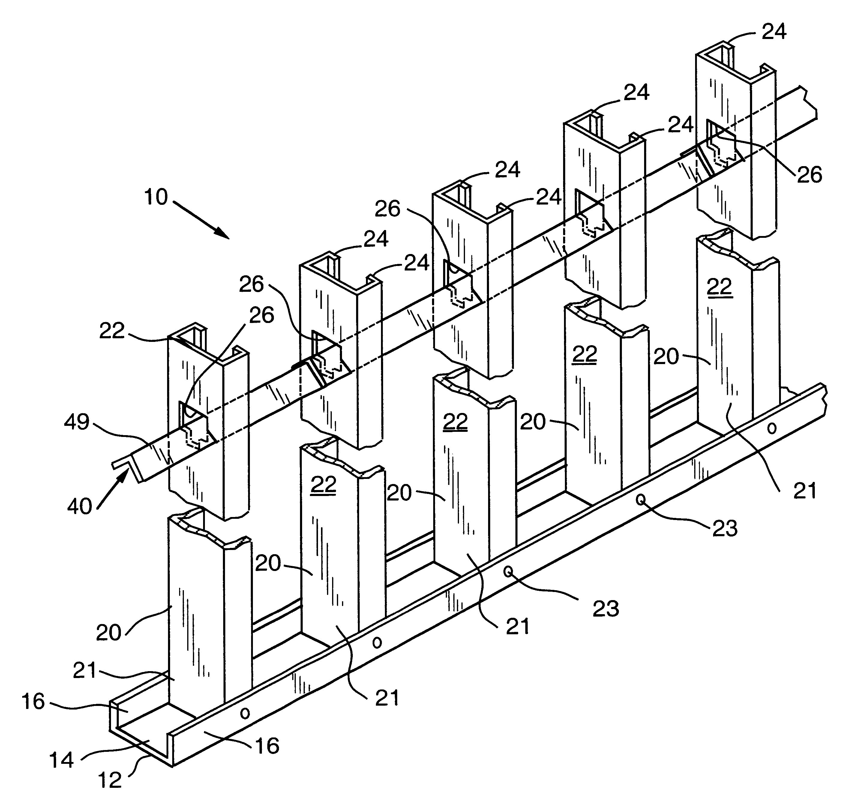 Wall stud spacer system with spacer retainers