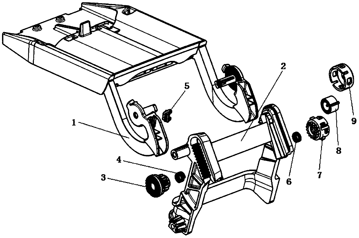 Sliding rotating shaft mechanism and armrest box armrest