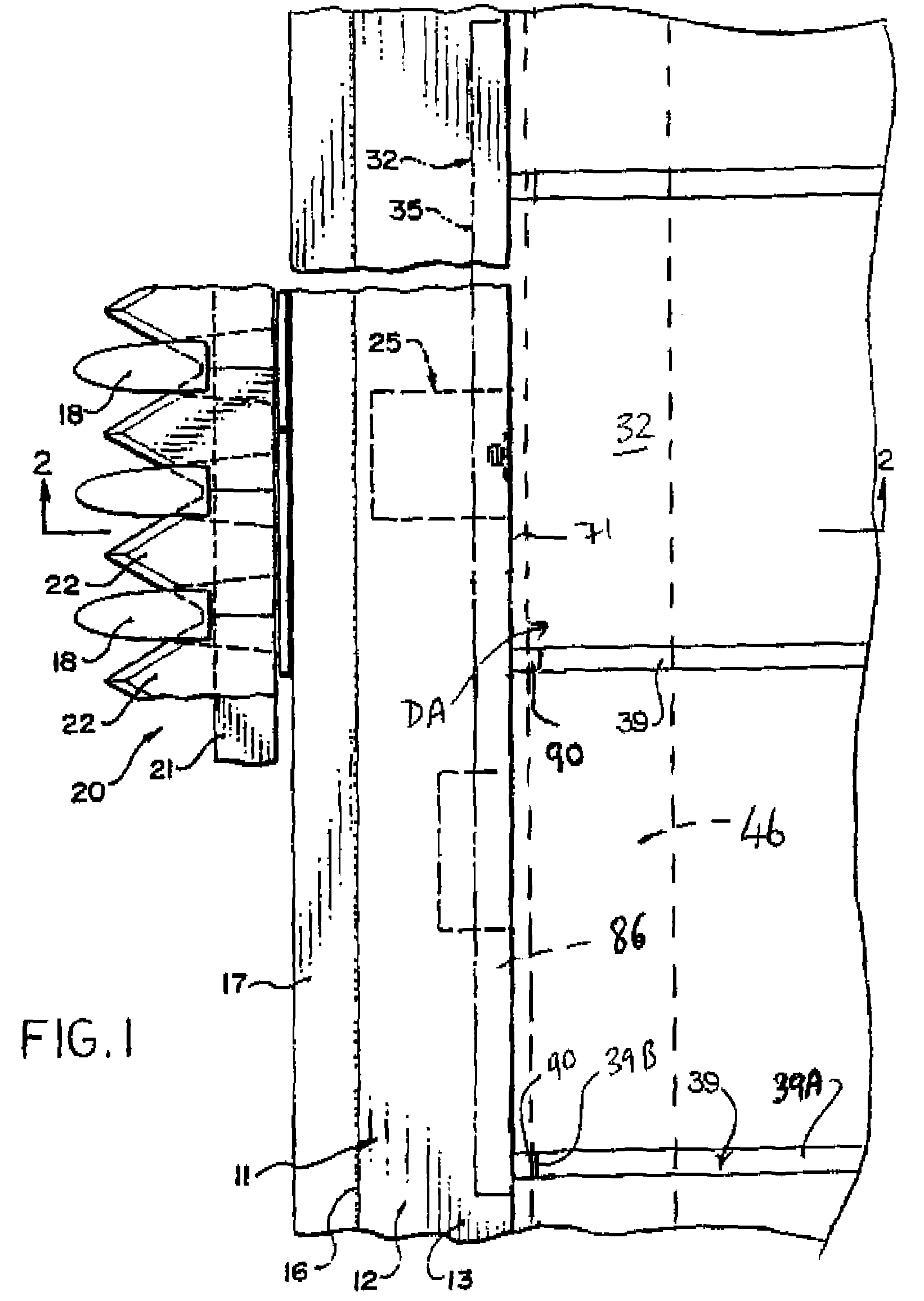 Crop header with draper canvas and a seal with an element of the cutter bar