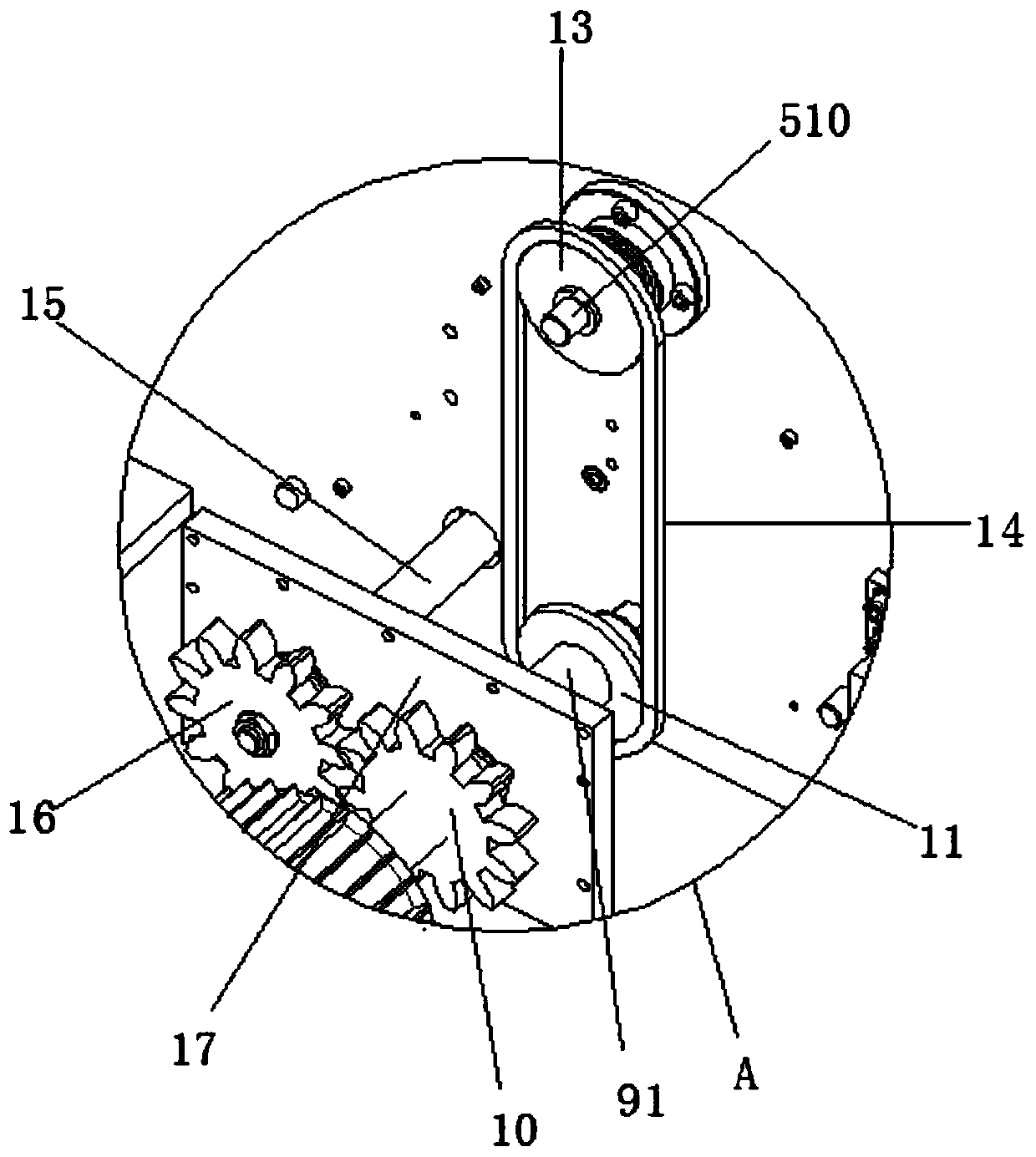 A polishing device and working method for sheet metal parts of new energy vehicles