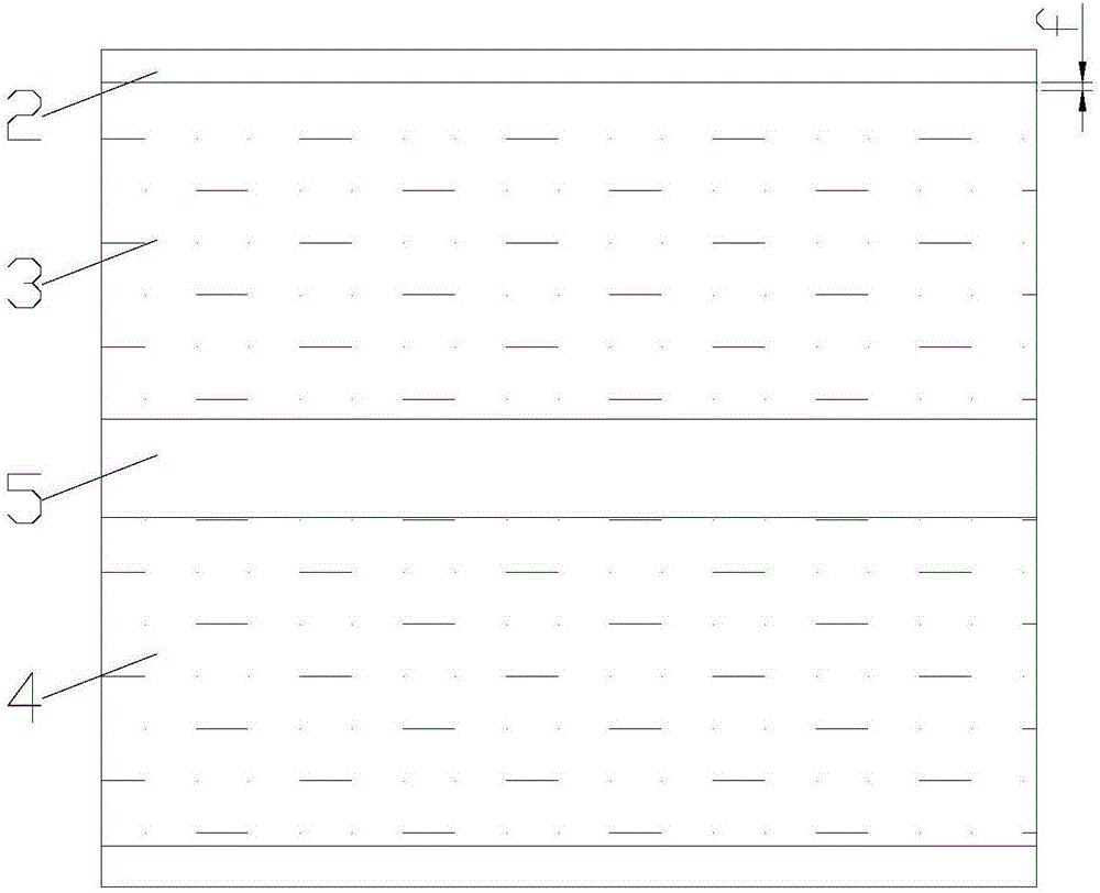 Die-cutting and splitting integrated pole piece manufacturing cutting die and method