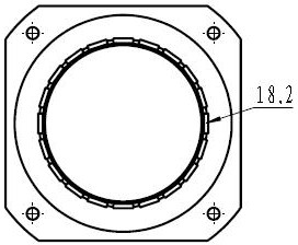 A magnetic block assembly device for an outer rotor