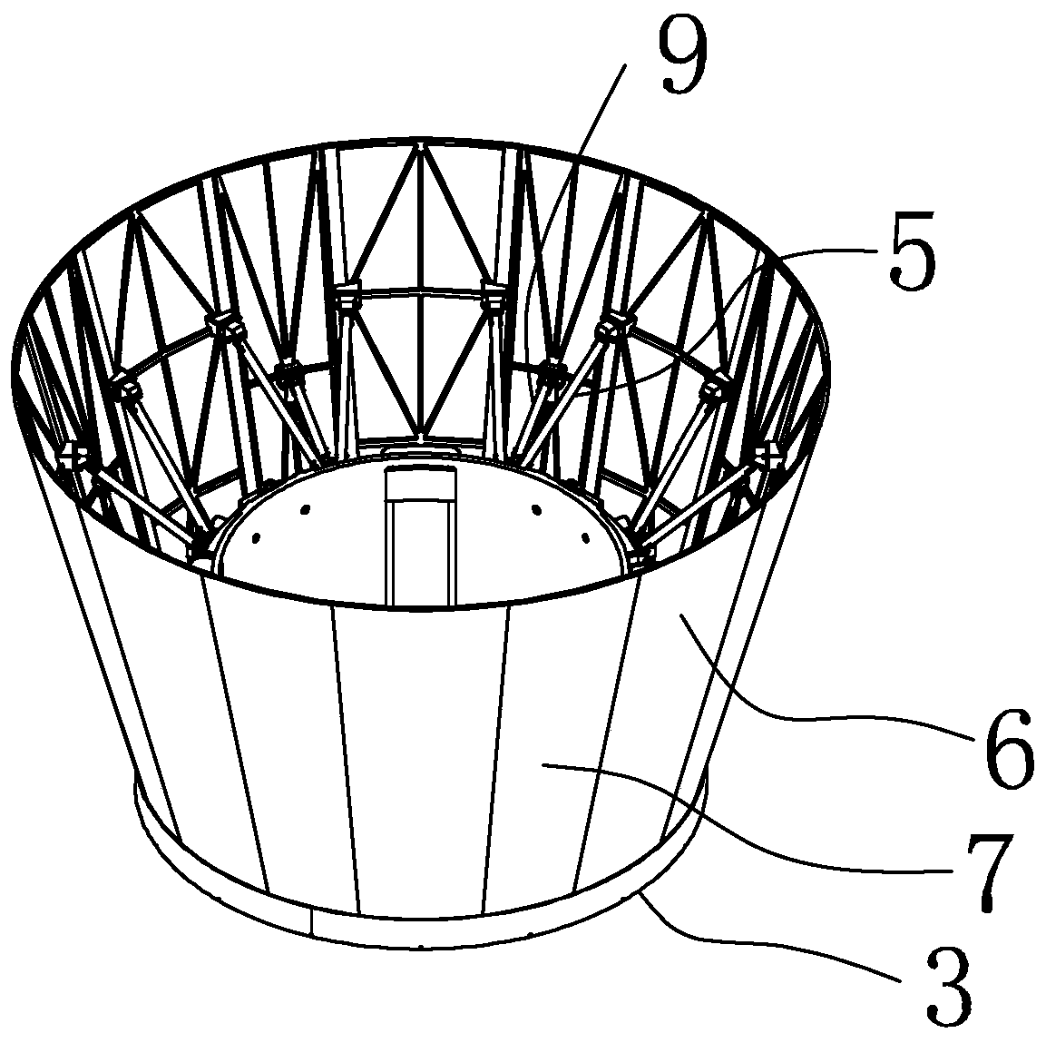 Extendable type tail apron mechanism