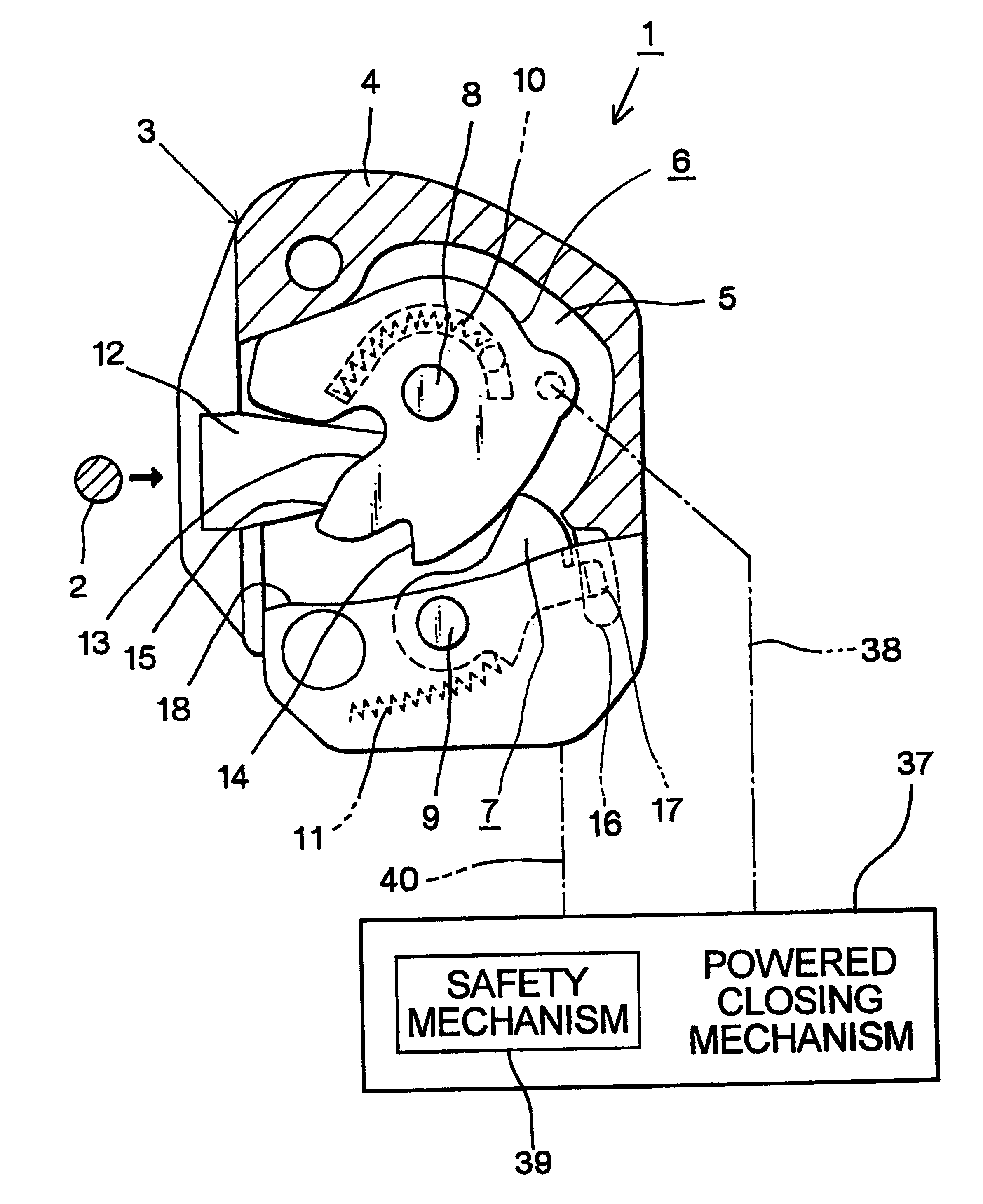 Child-proof mechanism for vehicle door latch device