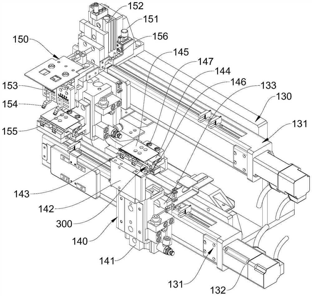 On-line welding mechanism and on-line welding production line