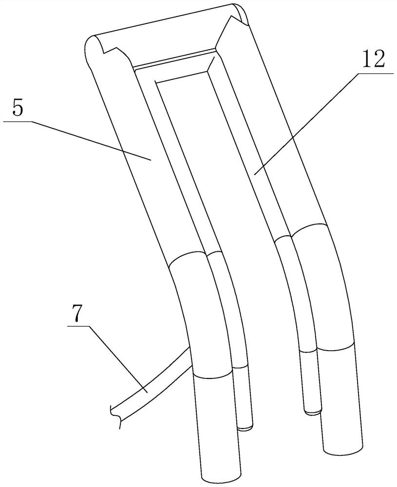 A bicycle parking rack