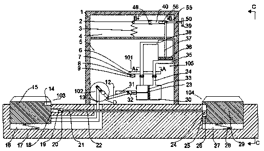 Anti-car-smashing lane gate equipment