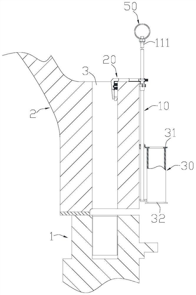 Pressure vessel top cover supporting device and method thereof