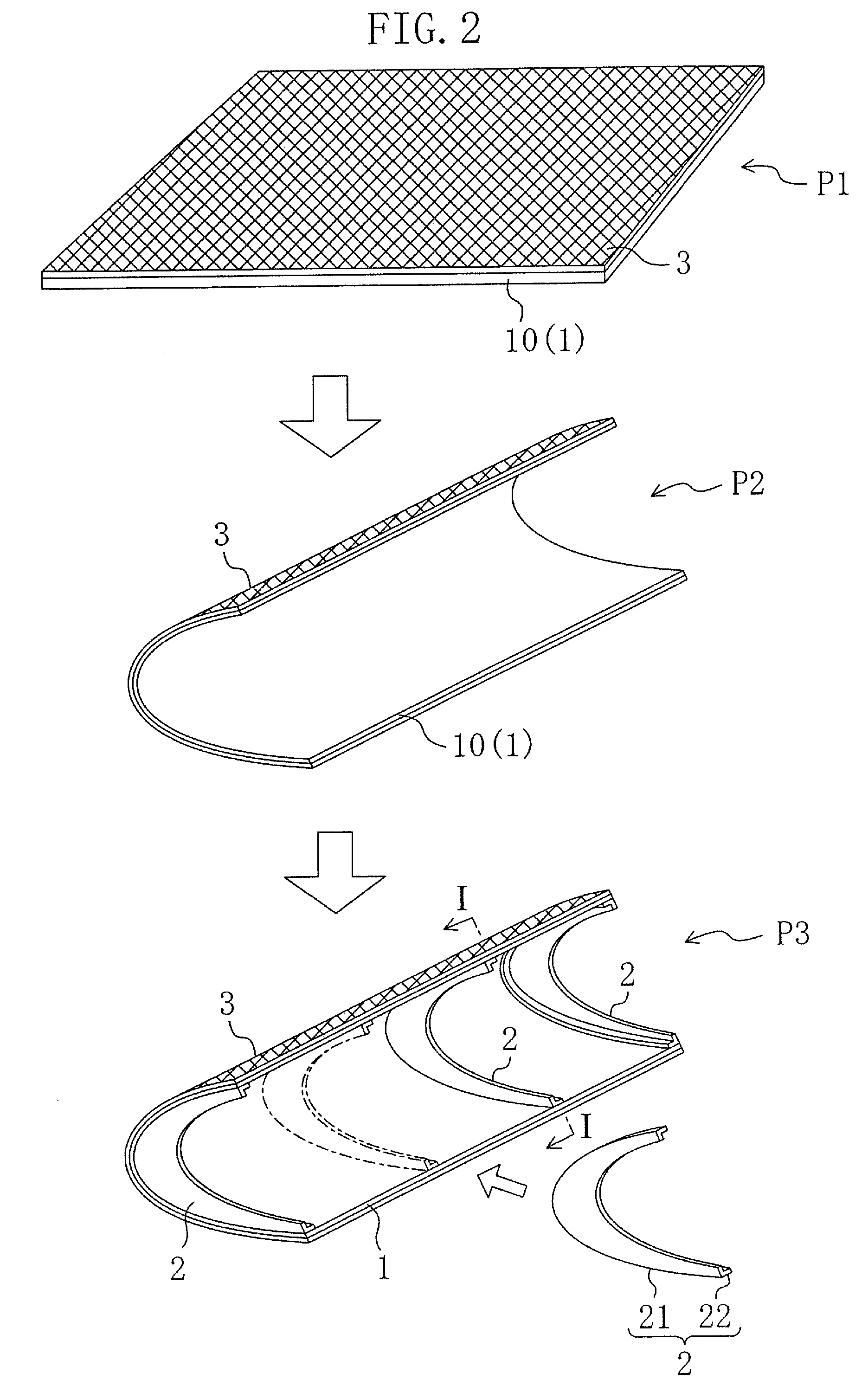 Manufacturing method for composite material structural component for aircraft and its structural component