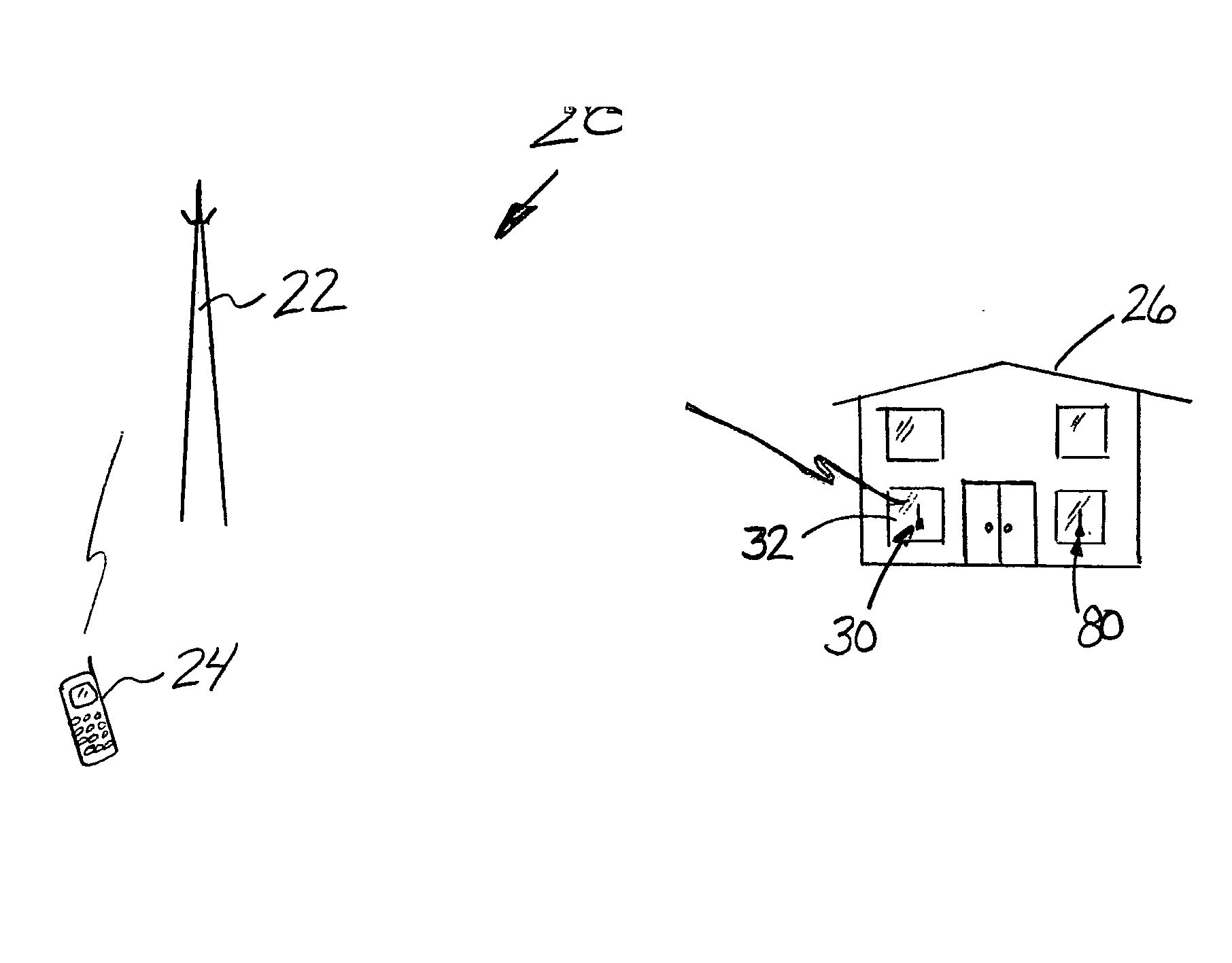 Extending wireless communication RF coverage inside building