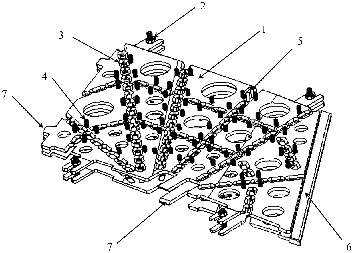 Titanium alloy skeleton skin structure welding device