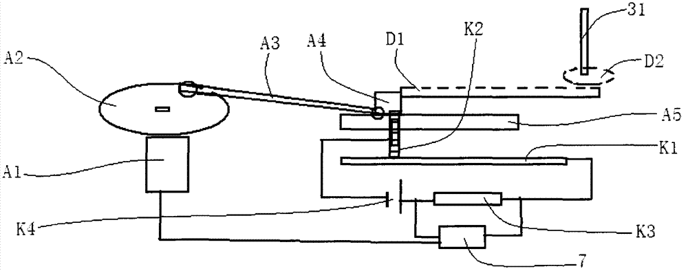 A car equipped with an auxiliary door opening and closing device