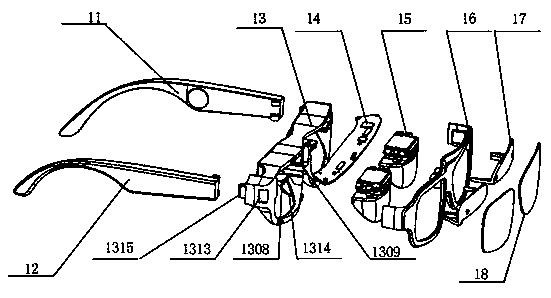 Split intelligent glasses