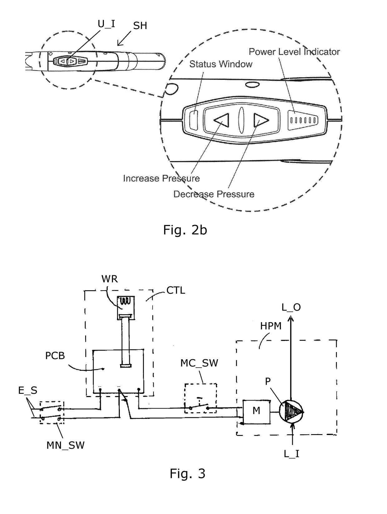 High pressure cleaner with adjustable pressure or flow level