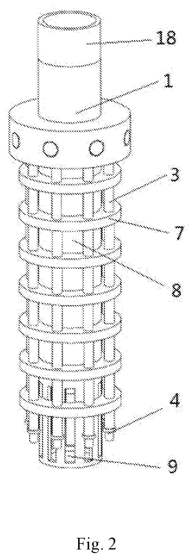 Automatic cleaning device for suction port of electric submersible pump