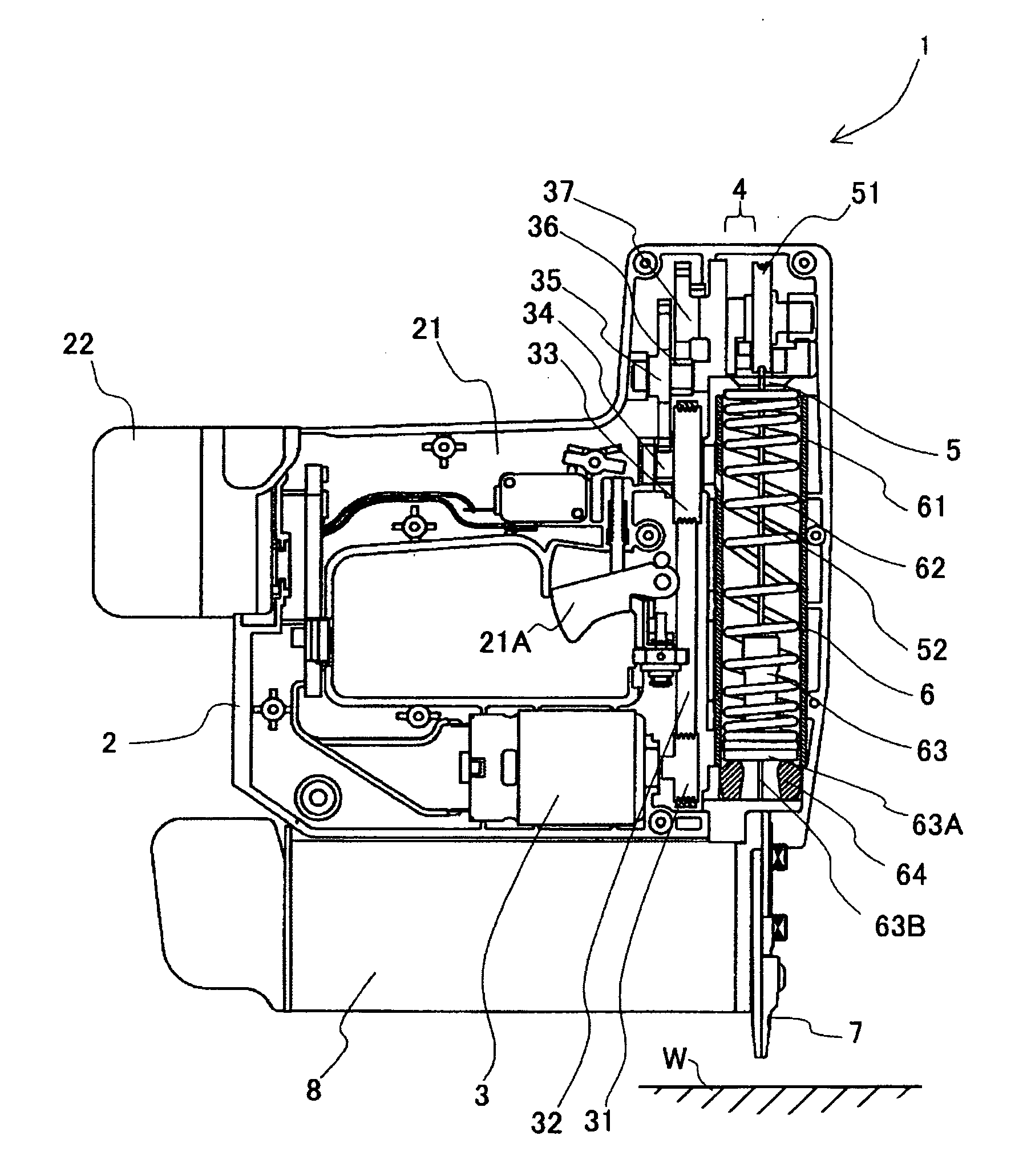 Nailing machine