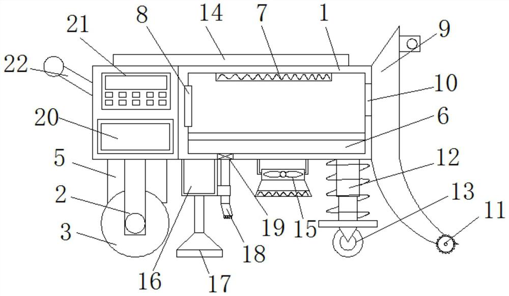 A small road snow removal device