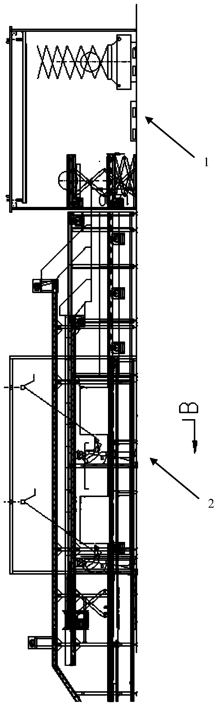 Intelligent dismantling system for waste power batteries