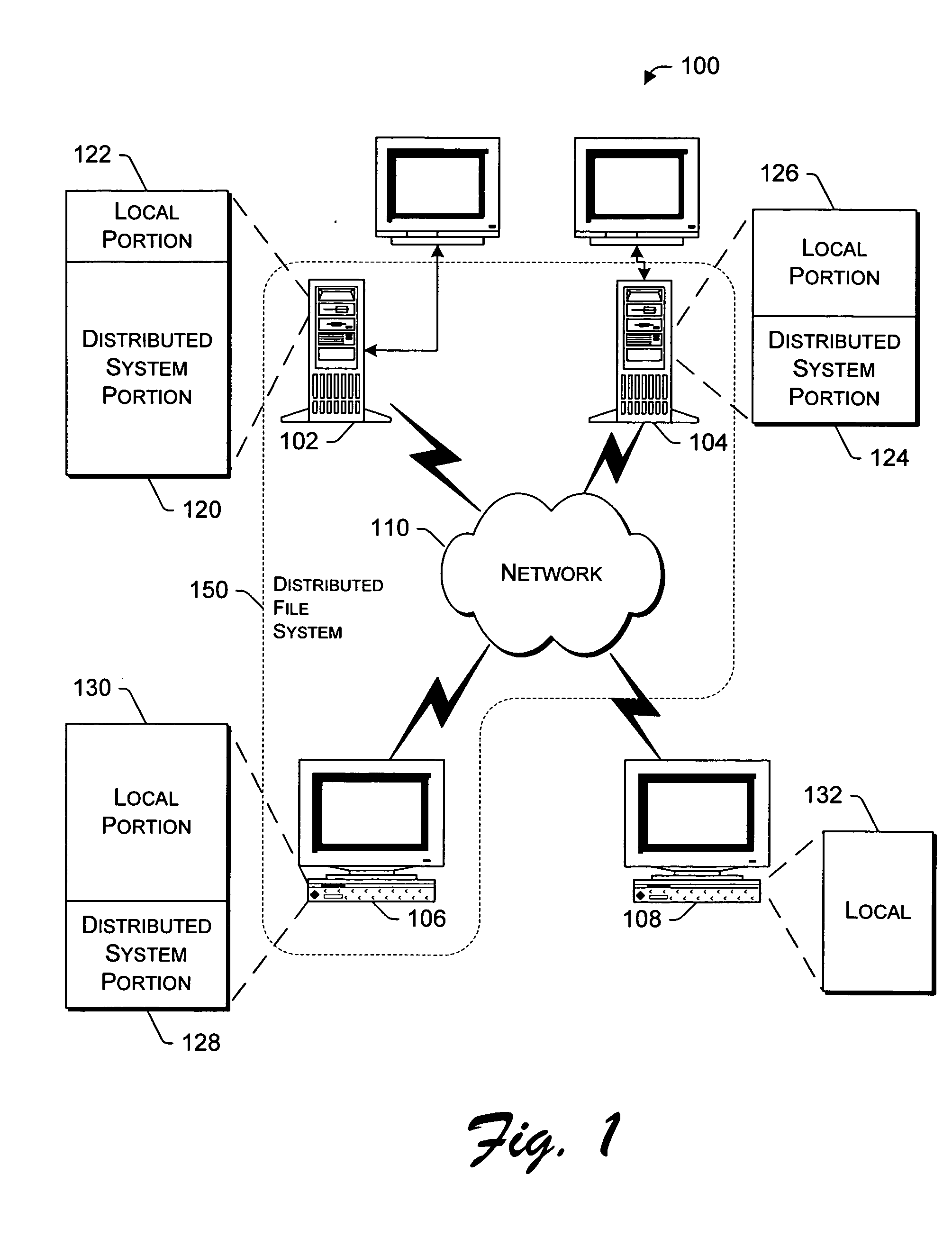 Serverless distributed file system