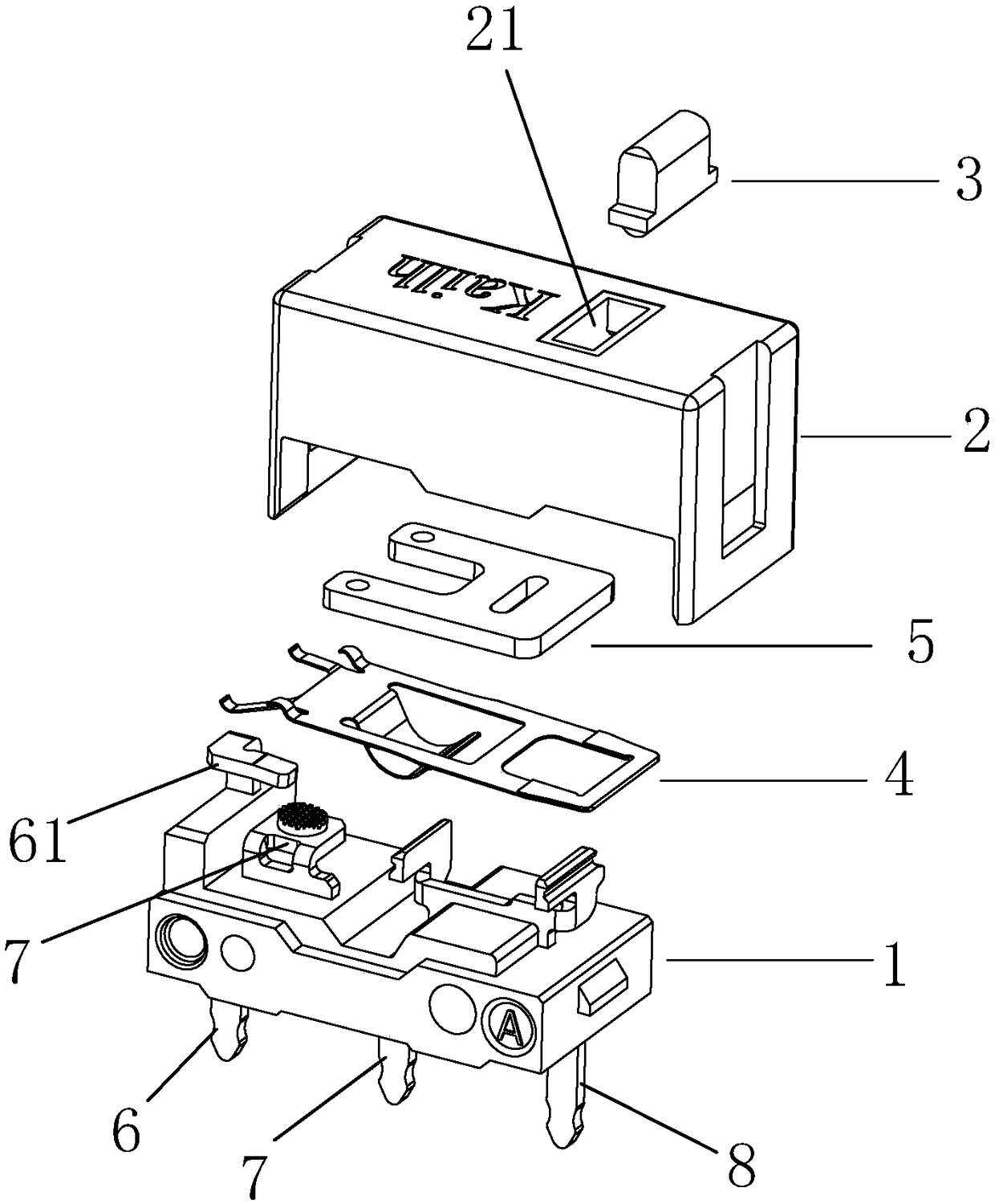 High-life mute micro-switch