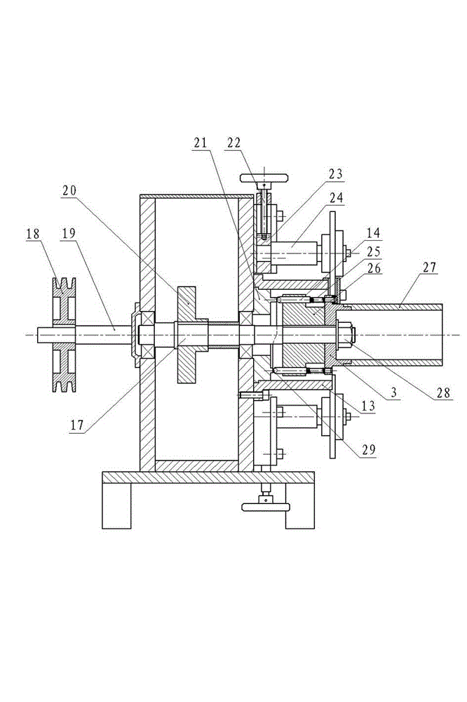 Winding machine body for automobile generator stator core