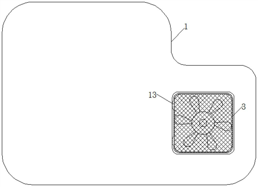 Environment-friendly waste gas filtering auxiliary device capable of automatically replacing filter tool and discharging filtrate