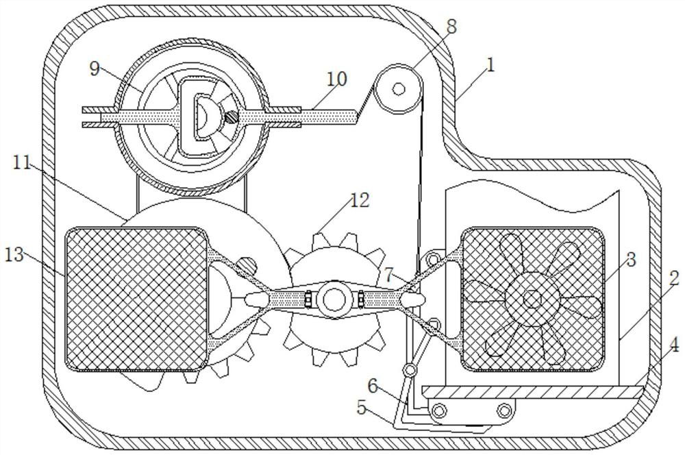 Environment-friendly waste gas filtering auxiliary device capable of automatically replacing filter tool and discharging filtrate