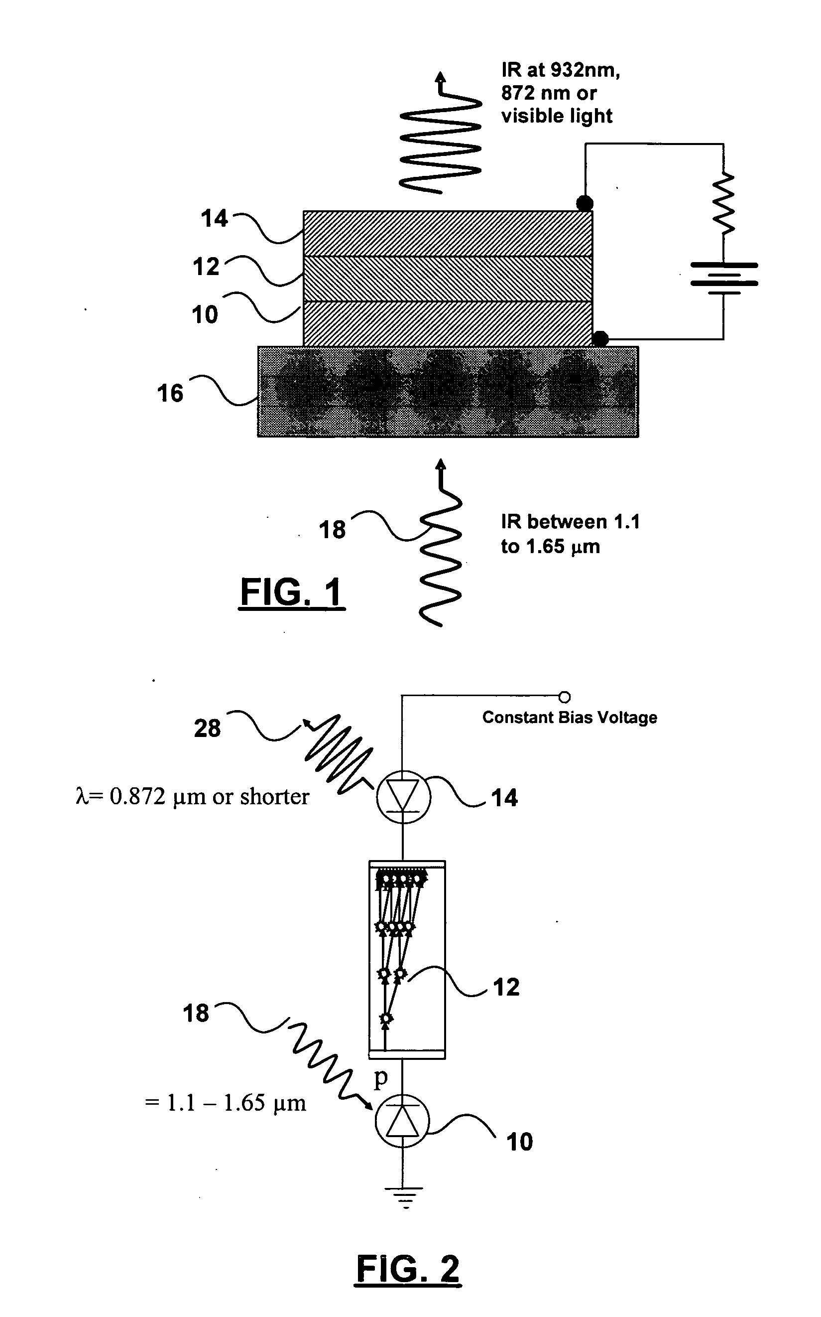 Wavelength conversion device with avalanche multiplier