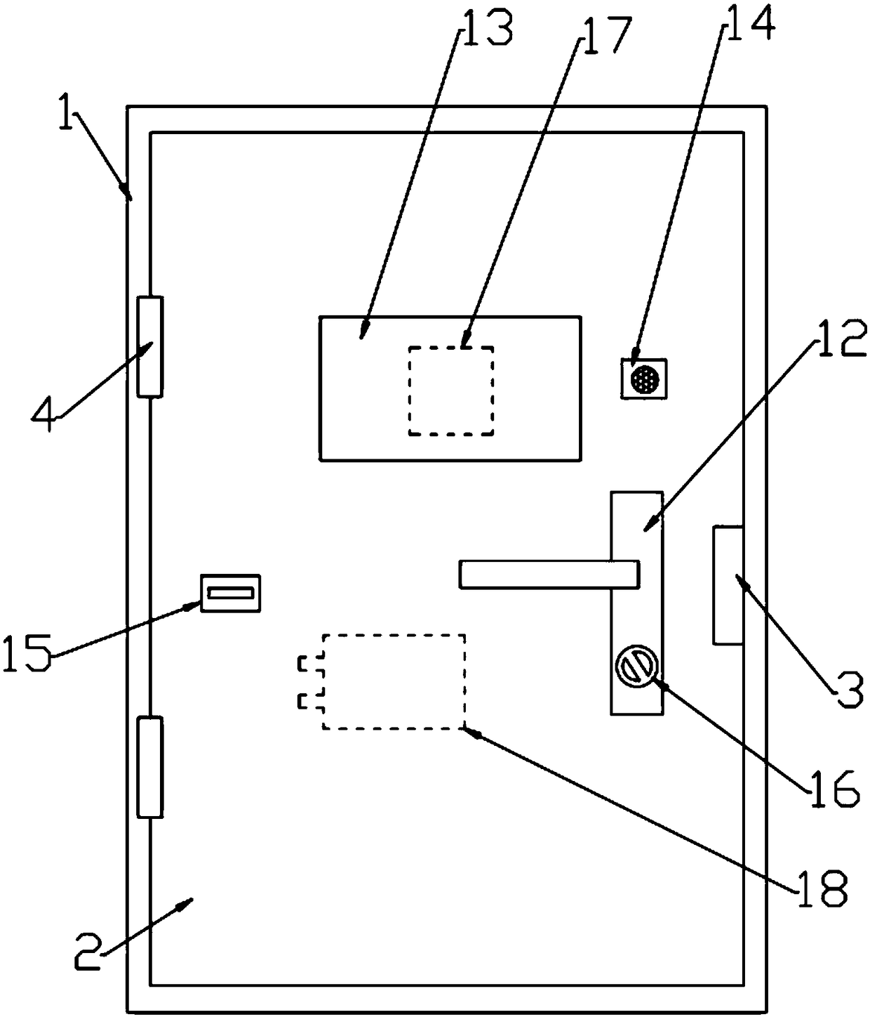 Visual intelligent anti-theft door