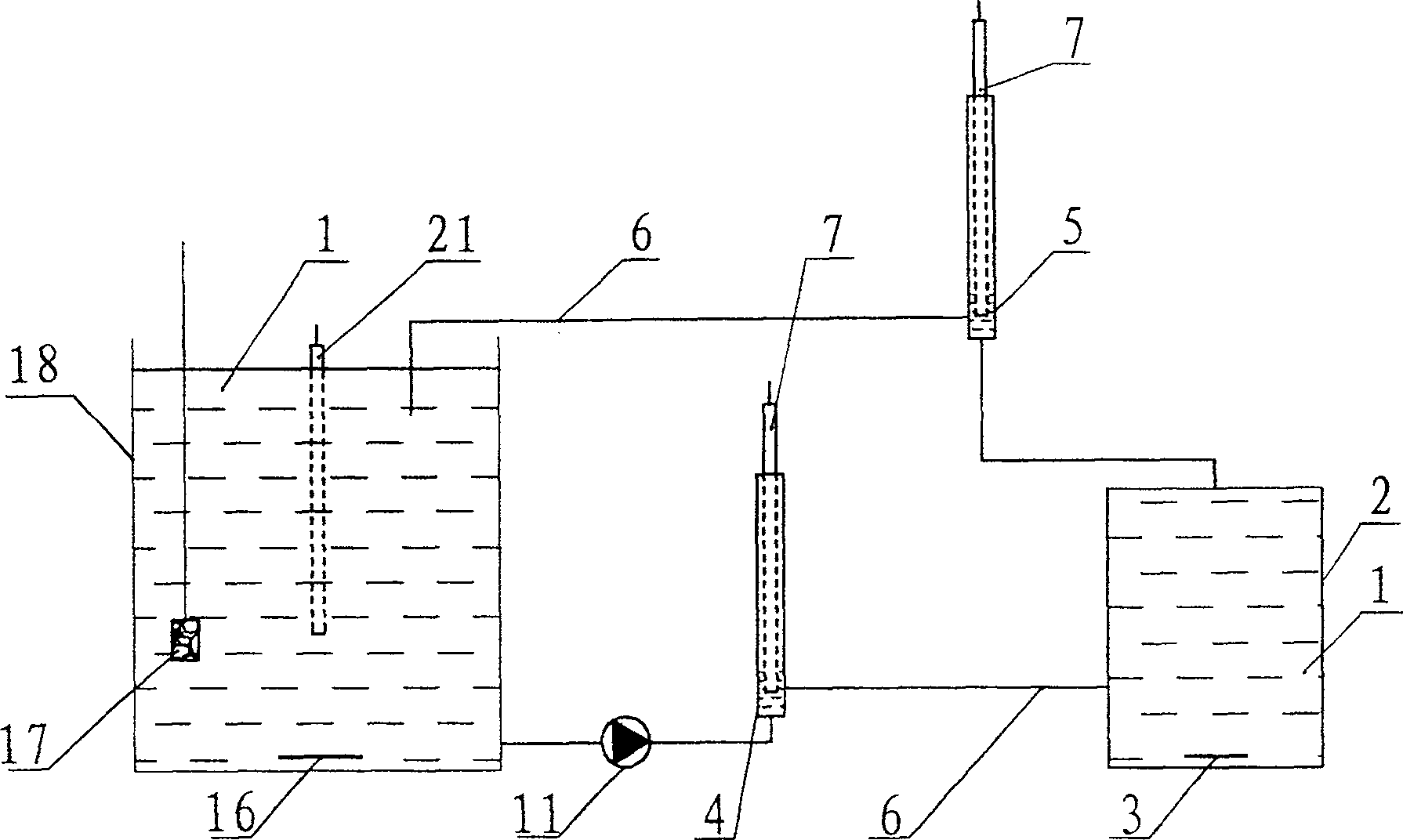 Pollutant aerobic biological degradation breath measuring method and device