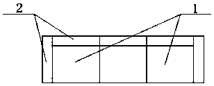 Modular combined sofa