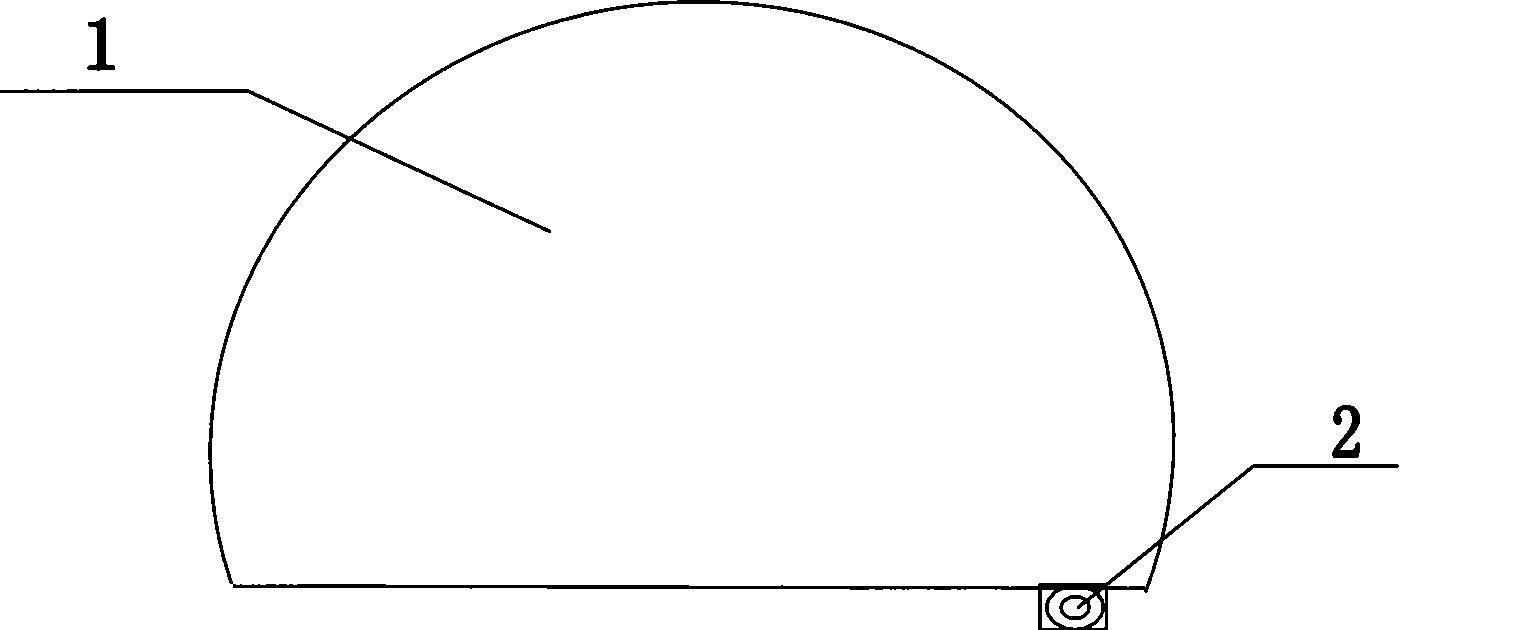 Tunneling operation simple emergent life-saving connection device and mounting method thereof