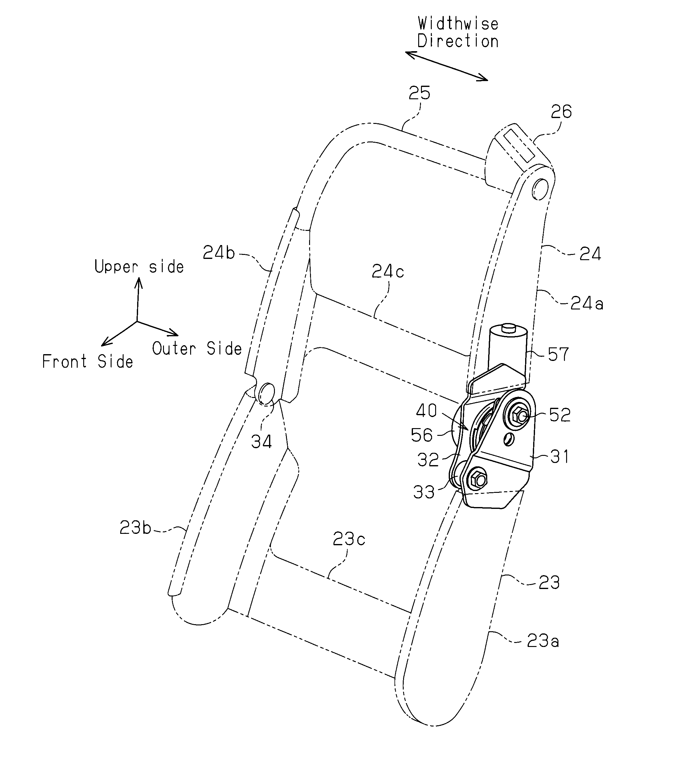 Seat adjustment device, and vehicle seat device with the seat adjustment device