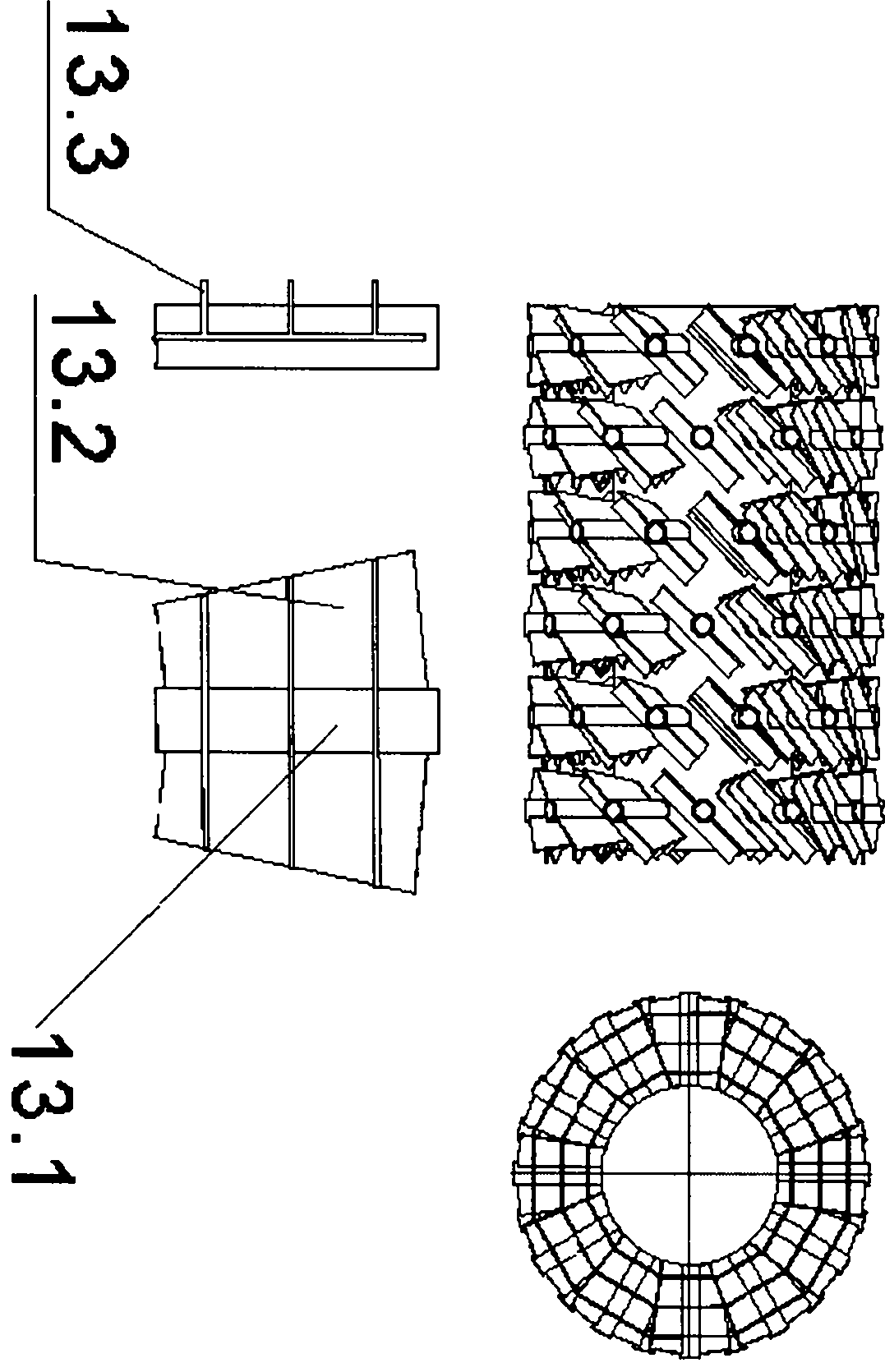 A high-efficiency rotary enhanced drying pyrolysis furnace