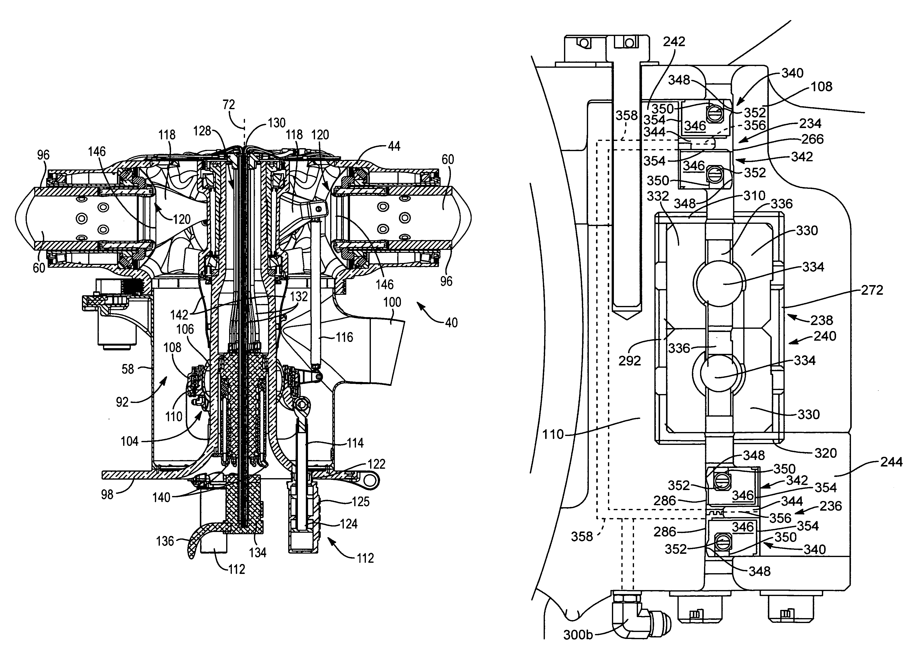 Oil lubricated swashplate