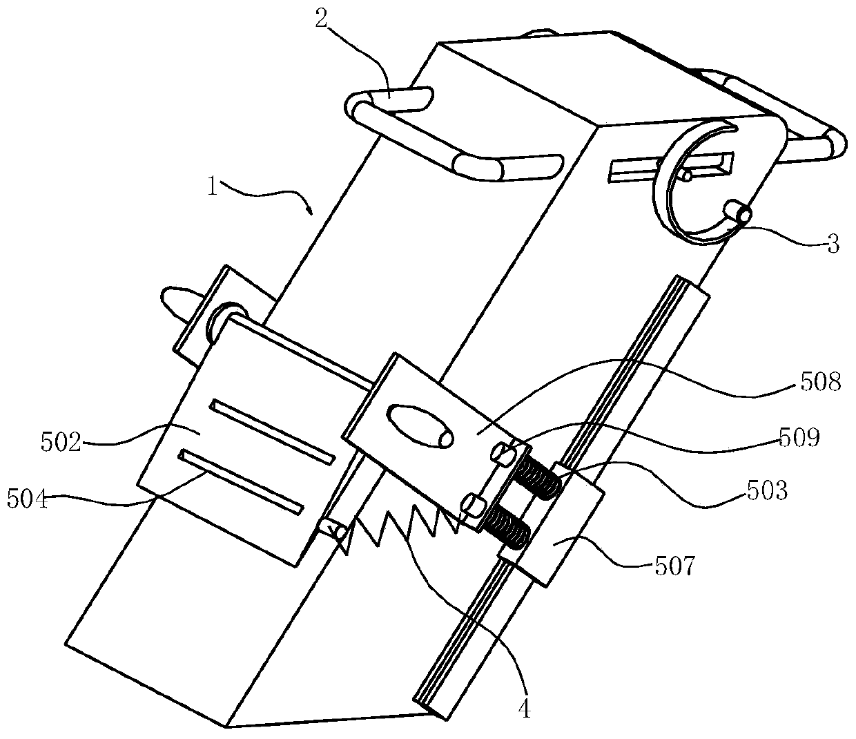 Chinese herbal medicine manual planing device and using method thereof