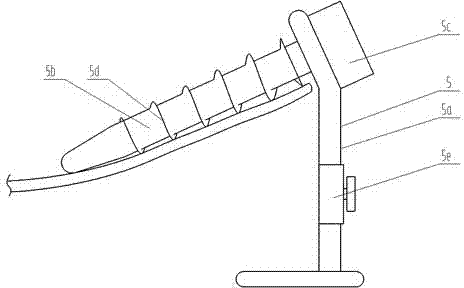 Starch removing device special for blue print cloth