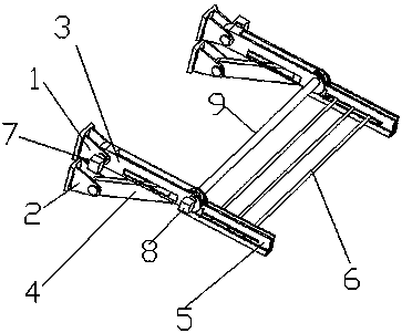 Outdoor retractable clothes airing rod device