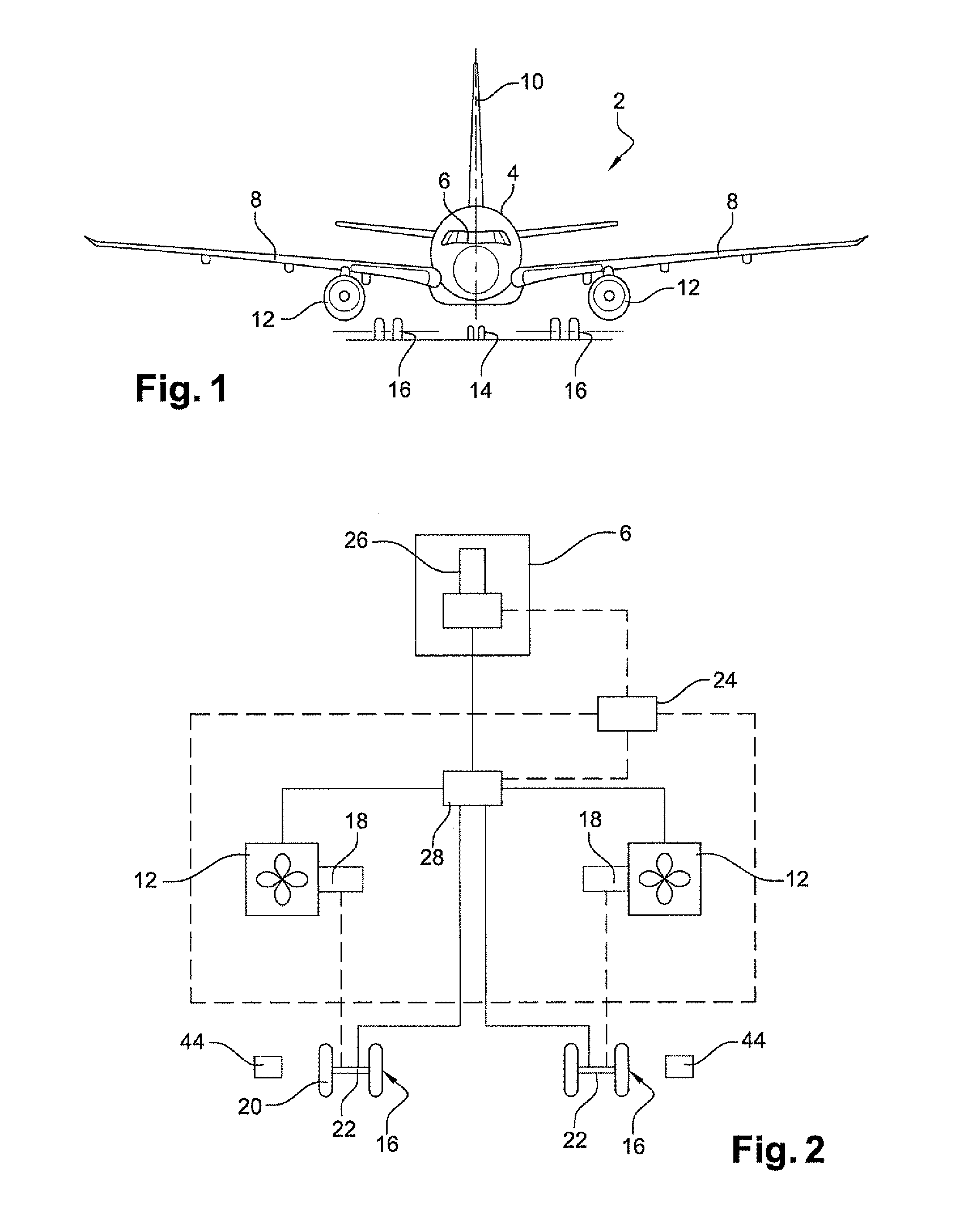 Aircraft including an undercarriage motor