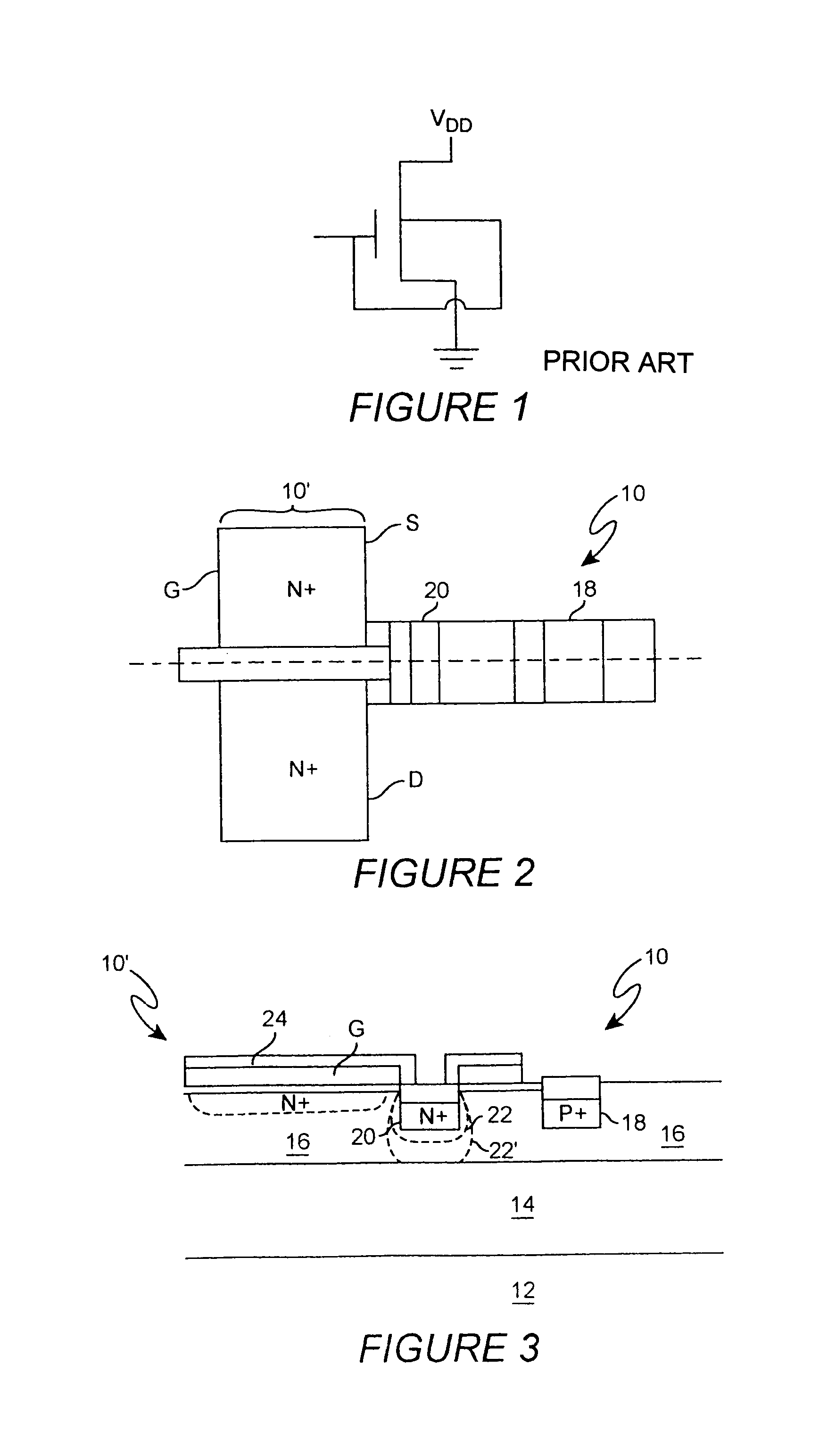 Dynamic threshold voltage MOSFET on SOI