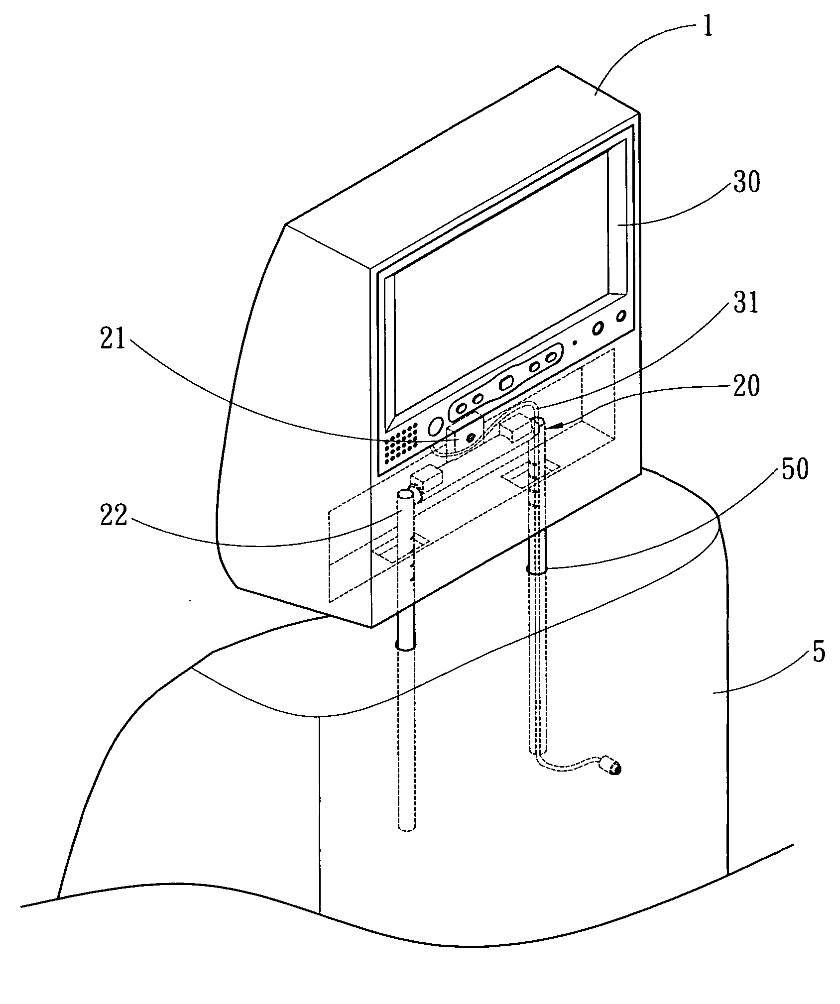 Adjustable headrest bracket